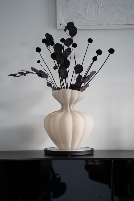Konservierter Eukalyptus in Dunkelrot – 70 cm