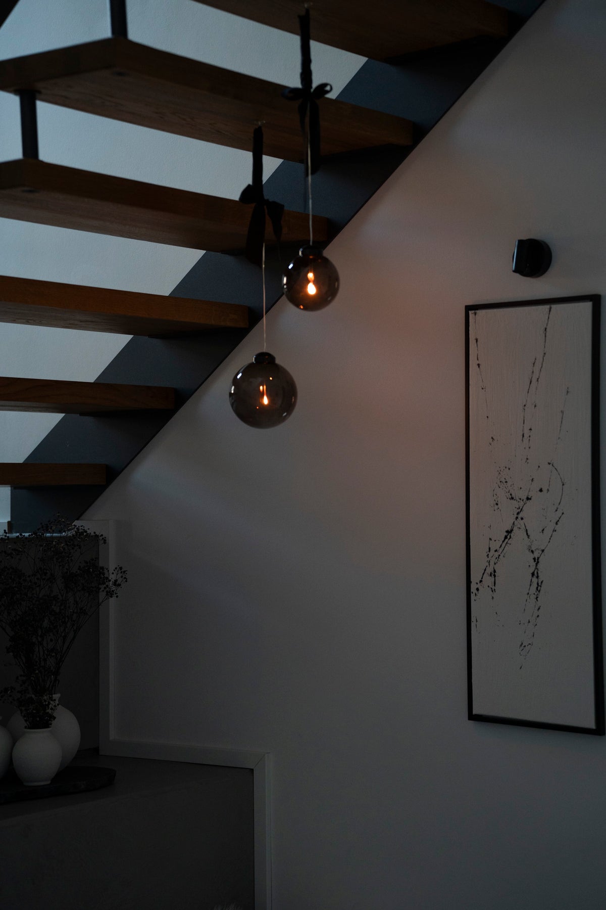 LED-Leuchtkugel mit Timerfunktion, Rauchgrau