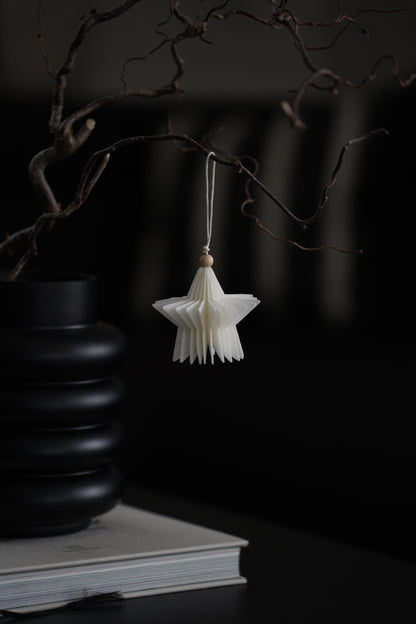 Set aus 3 stilvollen Weihnachtsanhängern aus Filz
