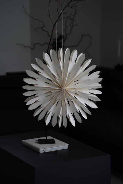 Dekorative Papier Stern LED-Deckenleuchte mit Metallelement, 60 cm