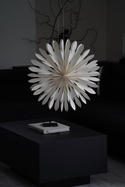Dekorative Papier Stern LED-Deckenleuchte mit Metallelement, 60 cm