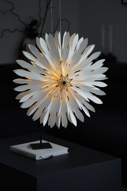 Dekorative Papier Stern LED-Deckenleuchte mit Metallelement, 60 cm