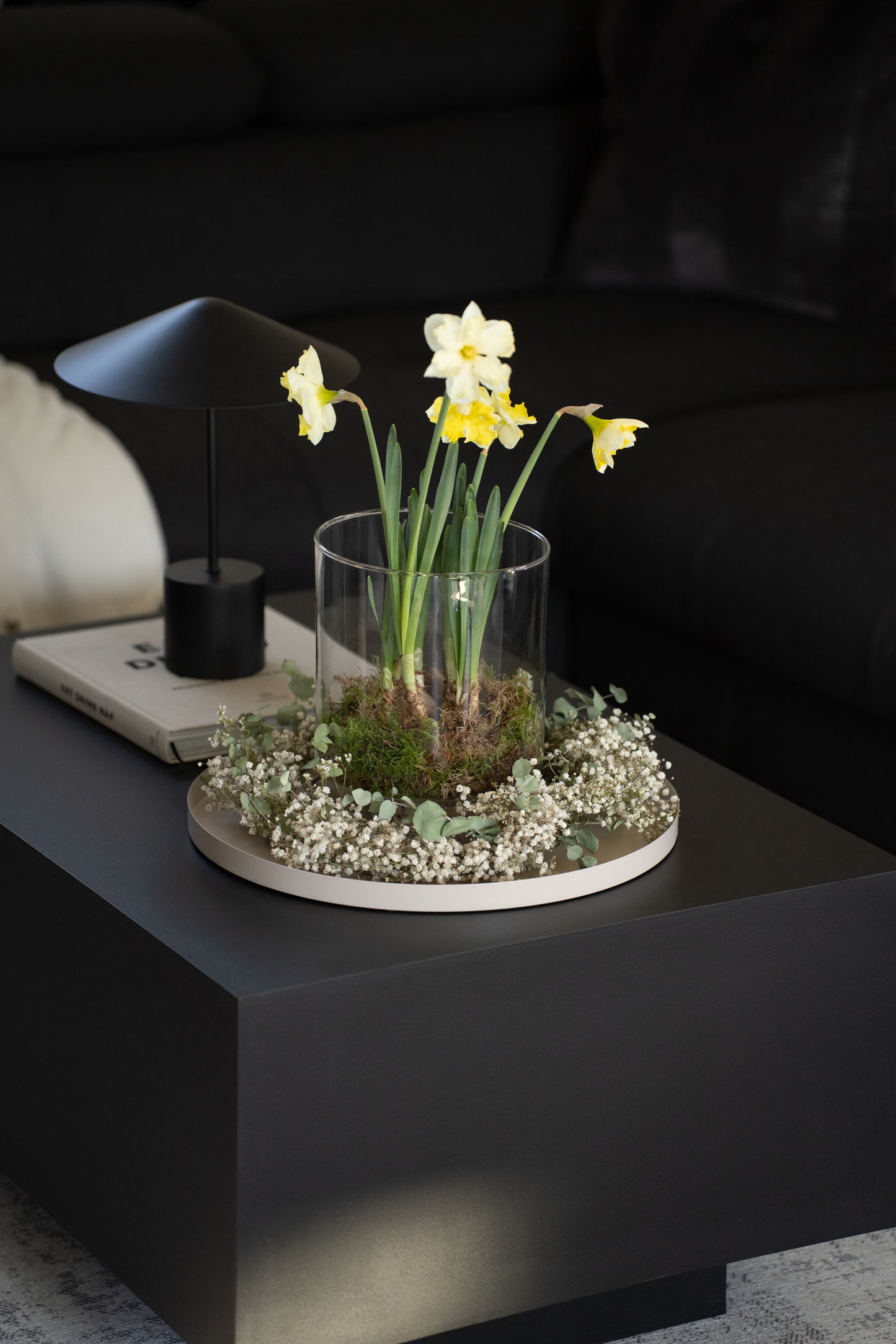 Vase mit Fuß 25 cm