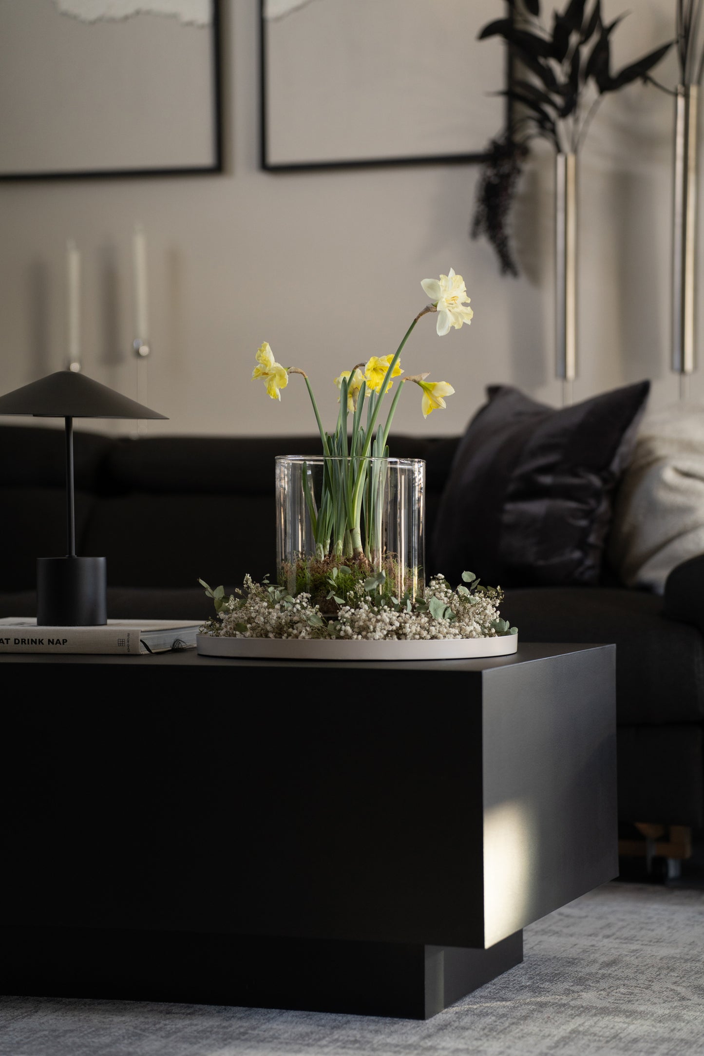 Vase mit Fuß 25 cm