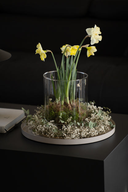 Vase mit Fuß 25 cm