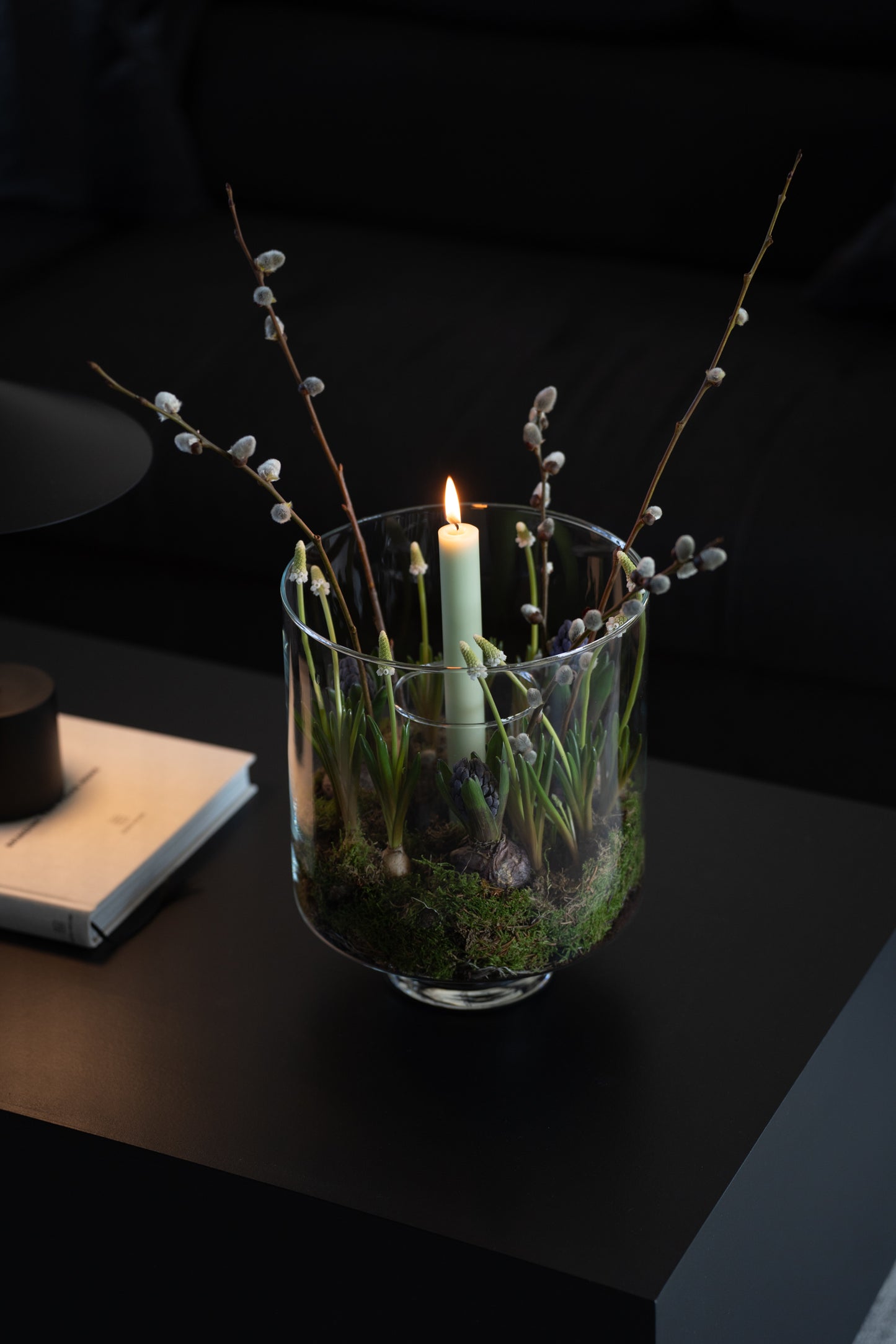 Vase mit Fuß 30 cm