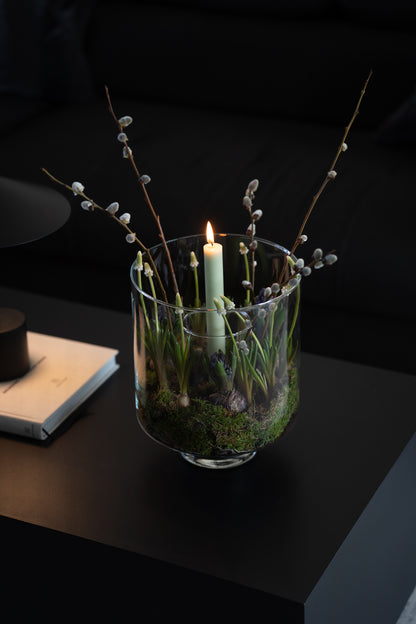 Vase mit Fuß 30 cm
