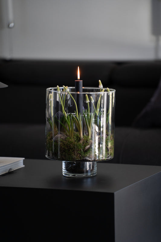 Vase mit Fuß 30 cm