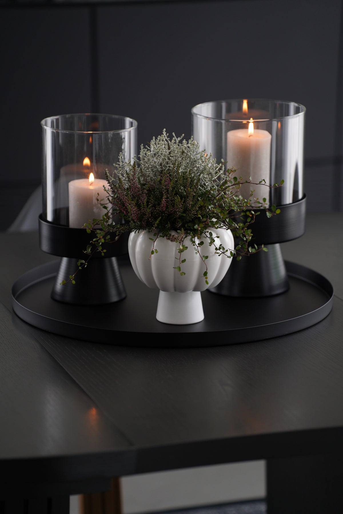 Keramik Vase in Kürbisform – Matt Weiß, modern & stilvoll