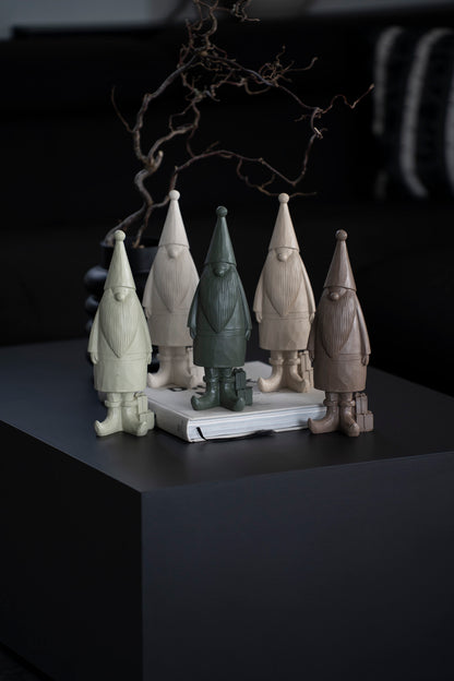 Deko-Figur Wichtel mit Geschenk aus Polyresin