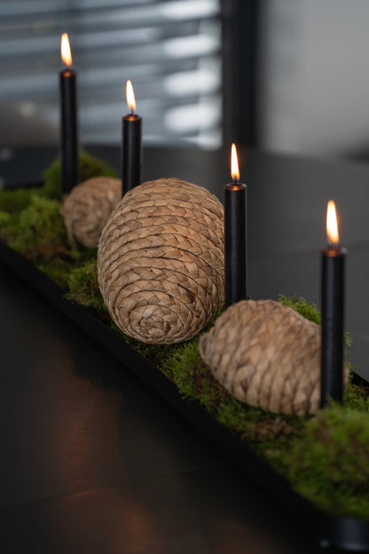 Dekoeier aus Jute & Stroh 3er Set