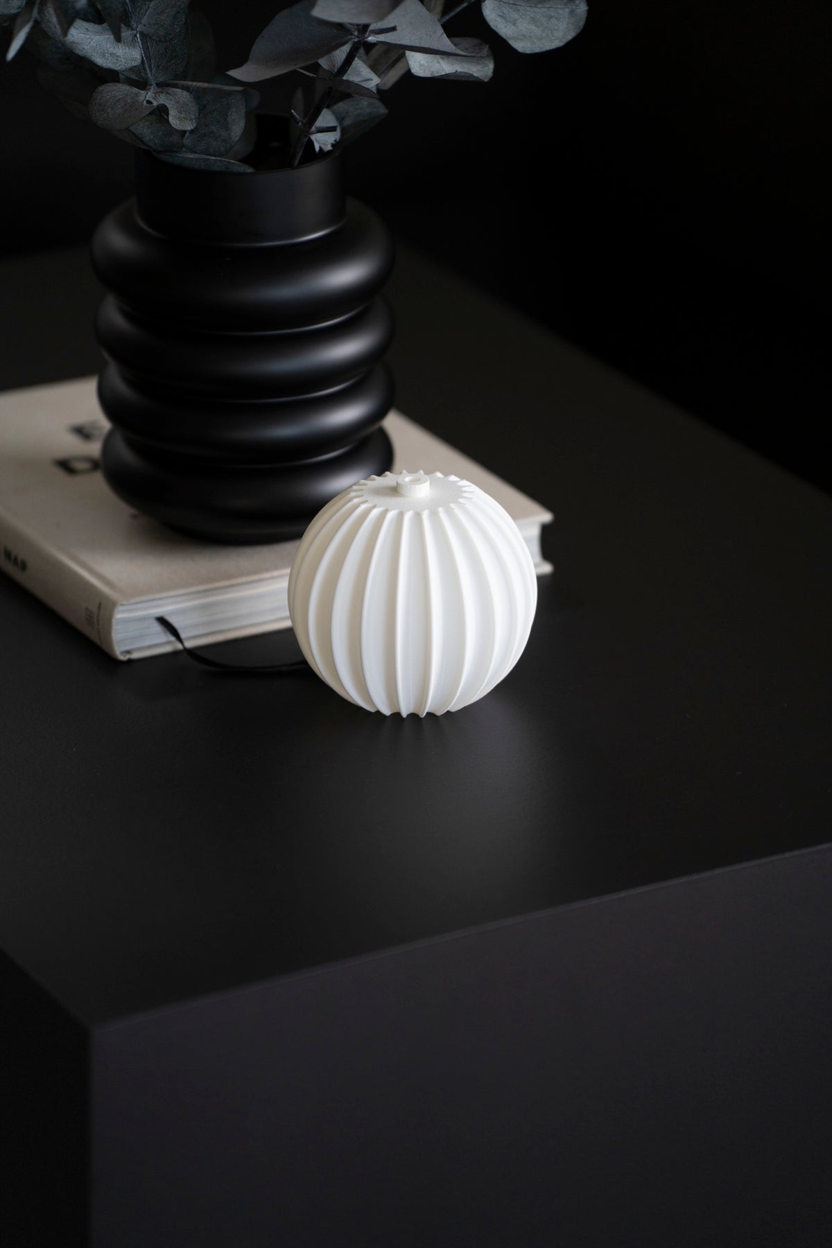 Eleganter Kugel-Lampenschirm mit Faltendesign, Ø 9 oder 12 cm (AURA)