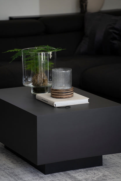 Elegantes Windlicht aus Glas & Mangoholz – 18 cm