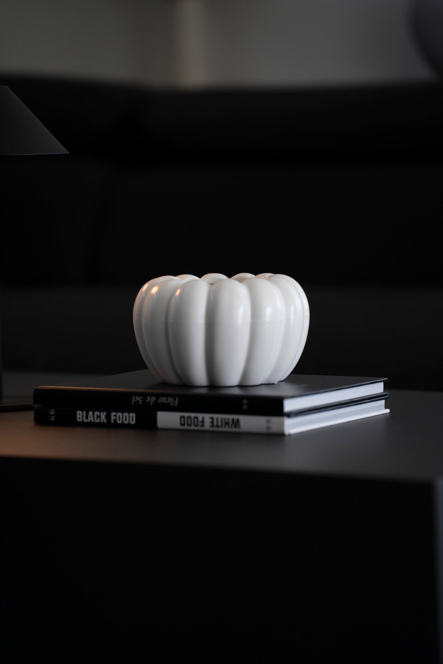 Keramik Vase in Kürbisform – Matt Weiß, modern & stilvoll