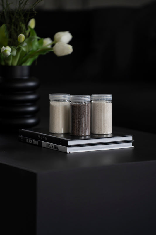 Kerzensand Wachs 3er Set – DIY Kerzen Sand mit Dochten