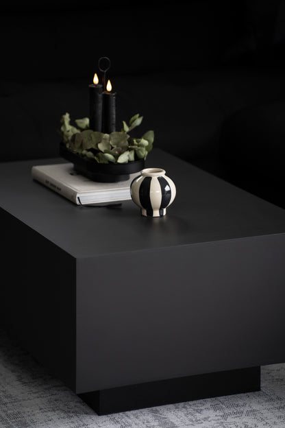 Kompakte Design-Vase mit Streifen – modern & stilvoll