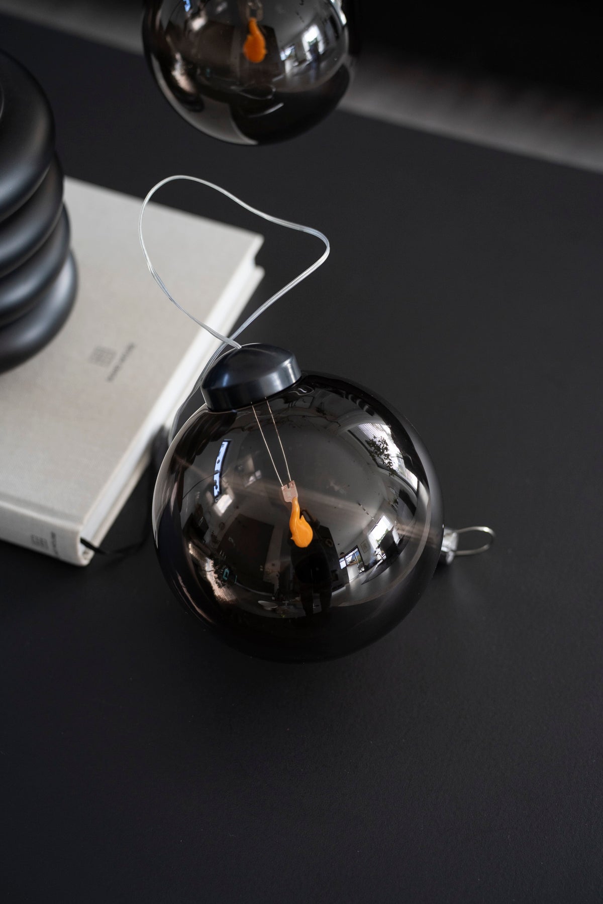 LED-Leuchtkugel mit Timerfunktion, Rauchgrau