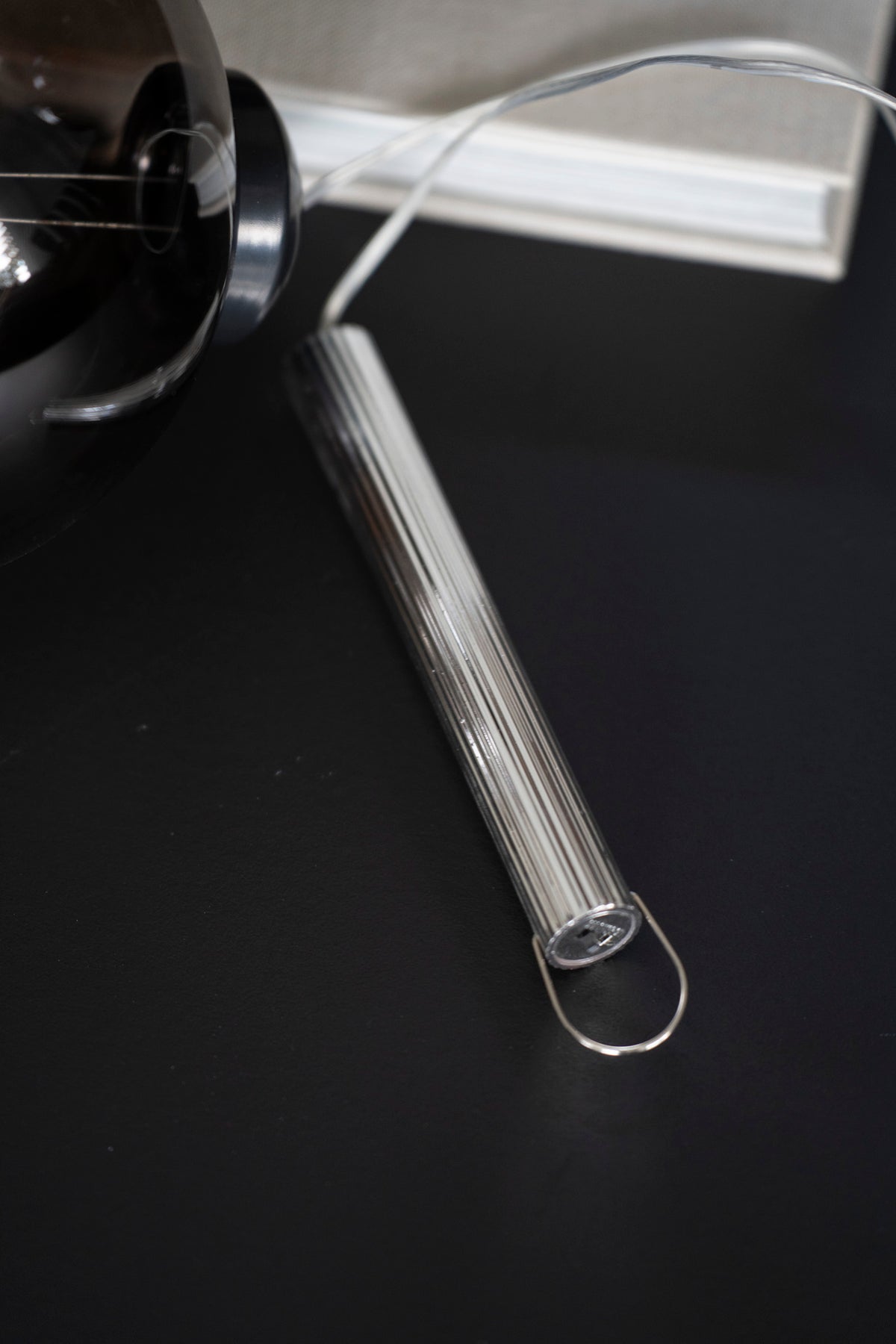 LED-Leuchtkugel mit Timerfunktion, Rauchgrau