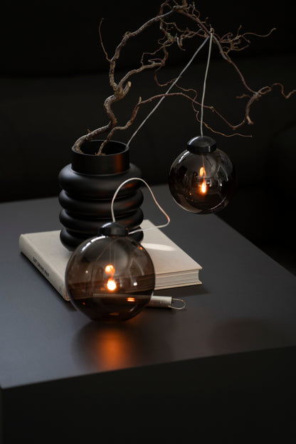 LED-Leuchtkugel mit Timerfunktion, Rauchgrau