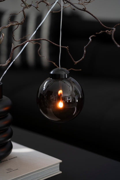 LED-Leuchtkugel mit Timerfunktion, Rauchgrau