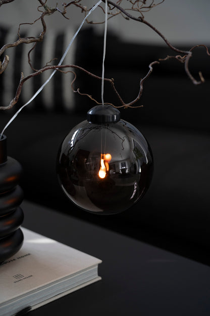 LED-Leuchtkugel mit Timerfunktion, Rauchgrau