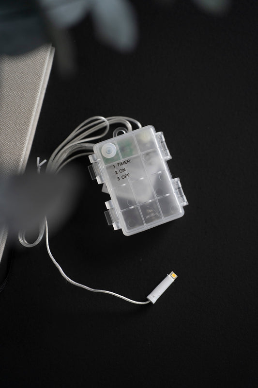 LED-Kabel mit wetterfestem Batteriefach und Timer-Funktion (AURA)