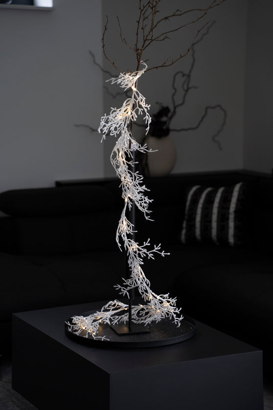 Stilvolle LED-Girlande mit Schnee-Effekt