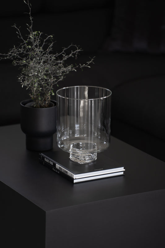 Vase mit Fuß 25 cm