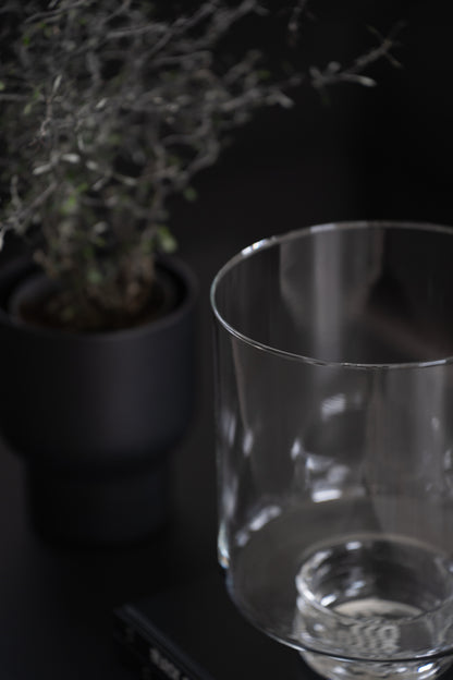 Vase mit Fuß 25 cm