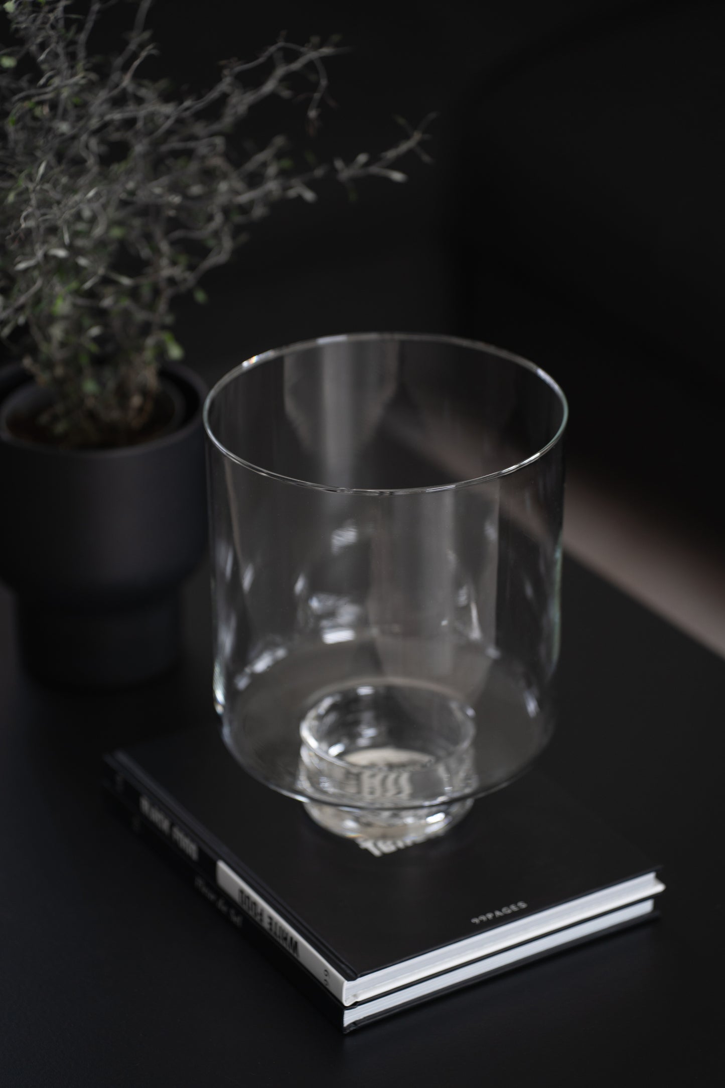 Vase mit Fuß 25 cm