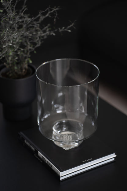 Vase mit Fuß 25 cm